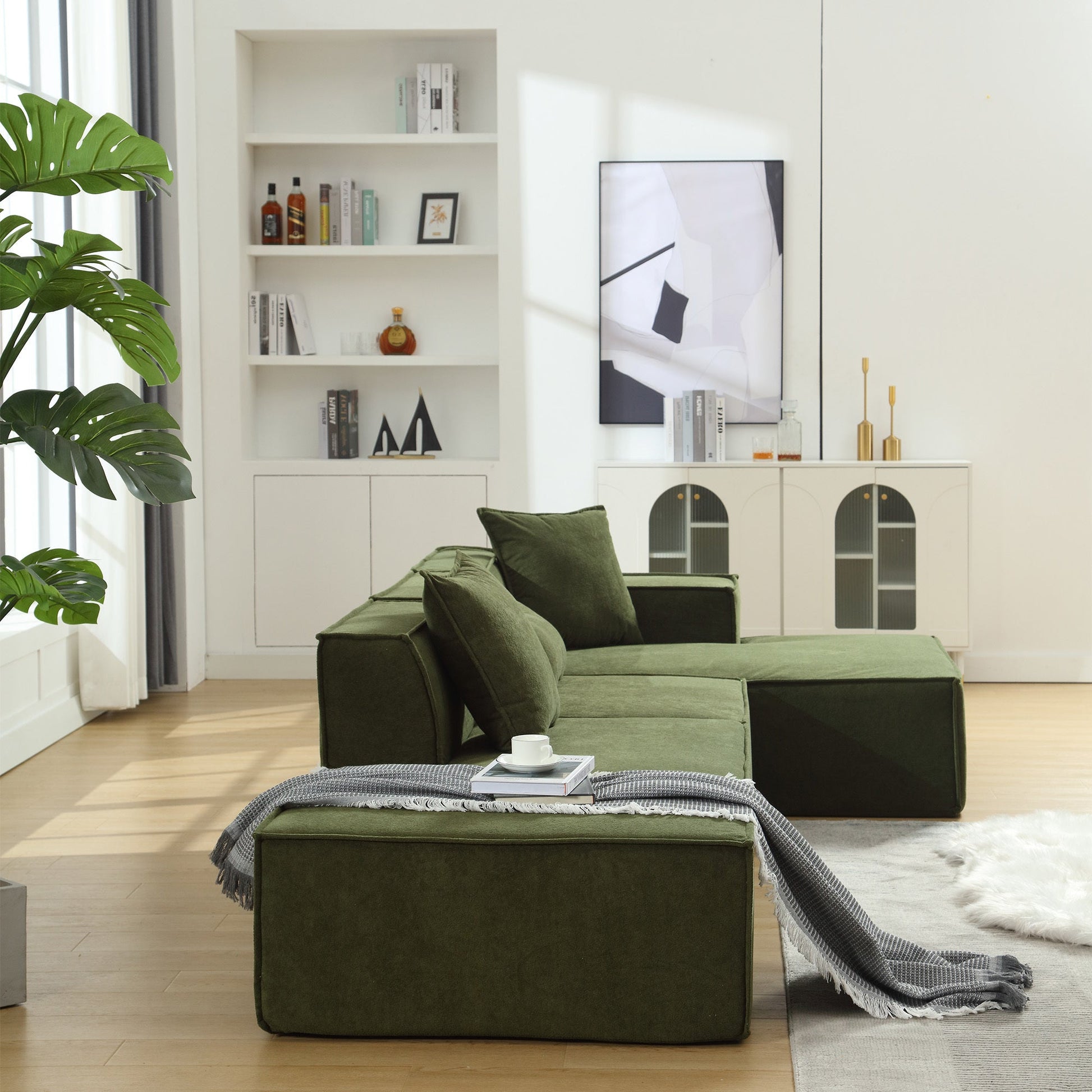 Modular Cloud Sofa Sectional, Free Combination, L-shaped