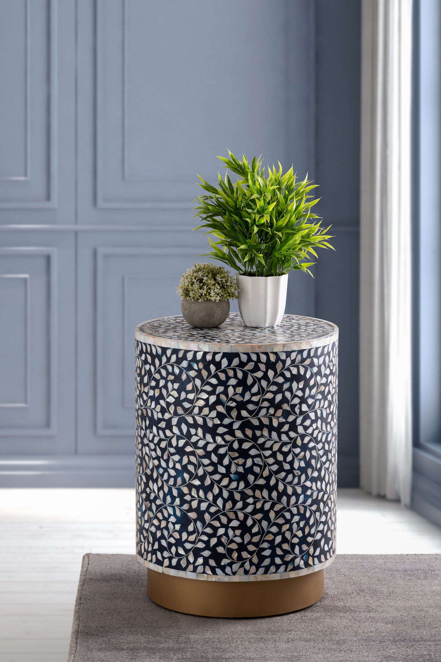 Luxe End Table Navy