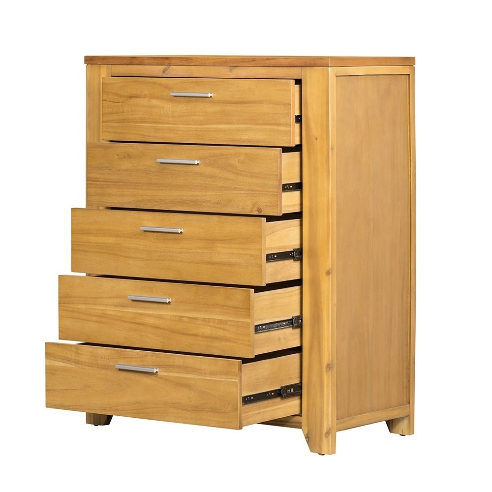 35.4x17.3x44" 5-Drawer Dresser - Groovy Boardz