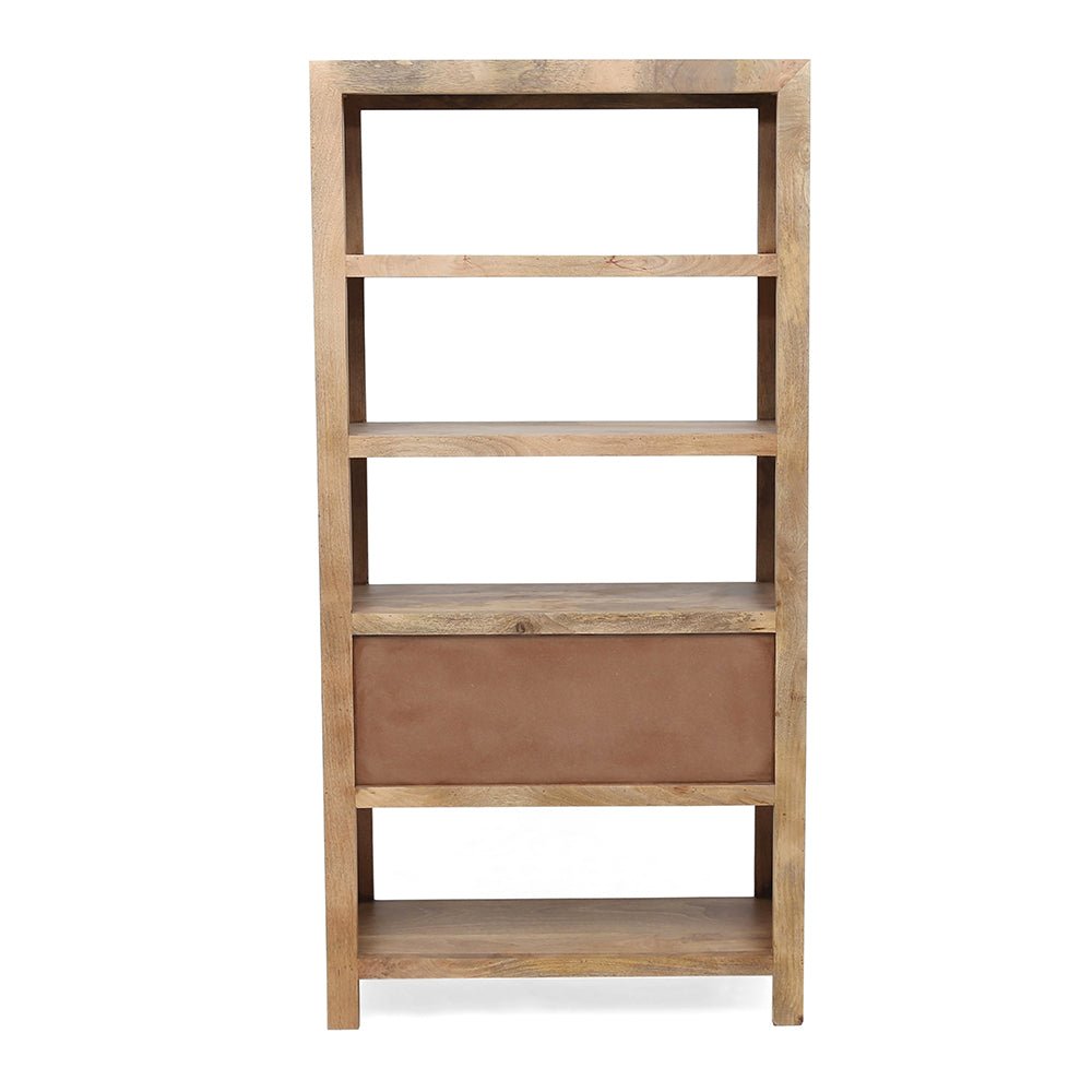 36x15x72" Shelf With Drawer,Natural - Groovy Boardz