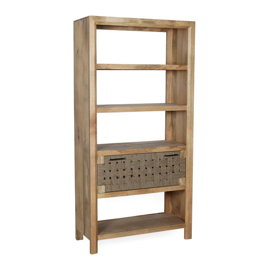 36x15x72" Shelf With Drawer,Natural - Groovy Boardz