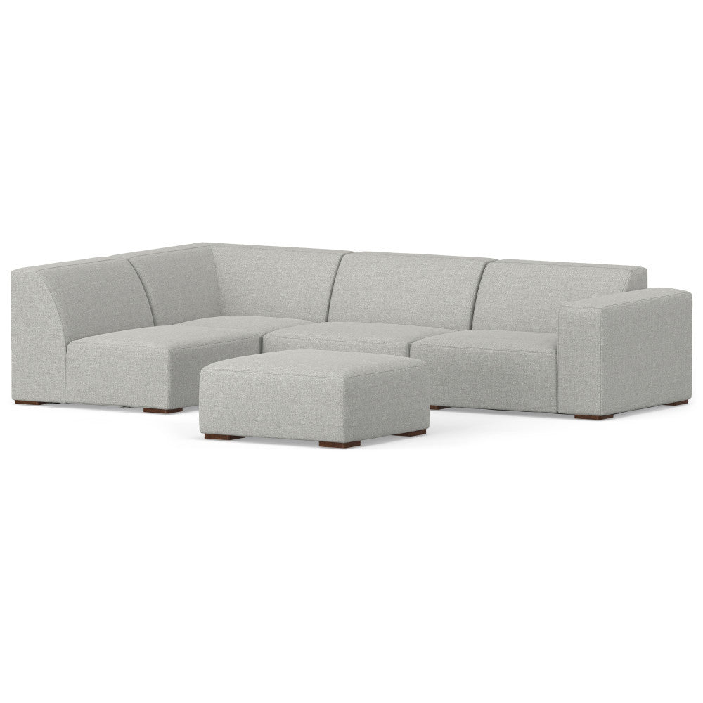 Rex Left Sectional Sofa and Ottoman