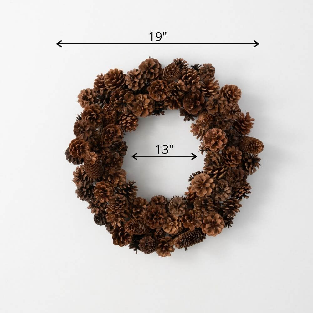 Large Brown Pinecone Wreath