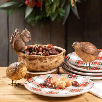 Squirrel and Nut Decorative Bowl