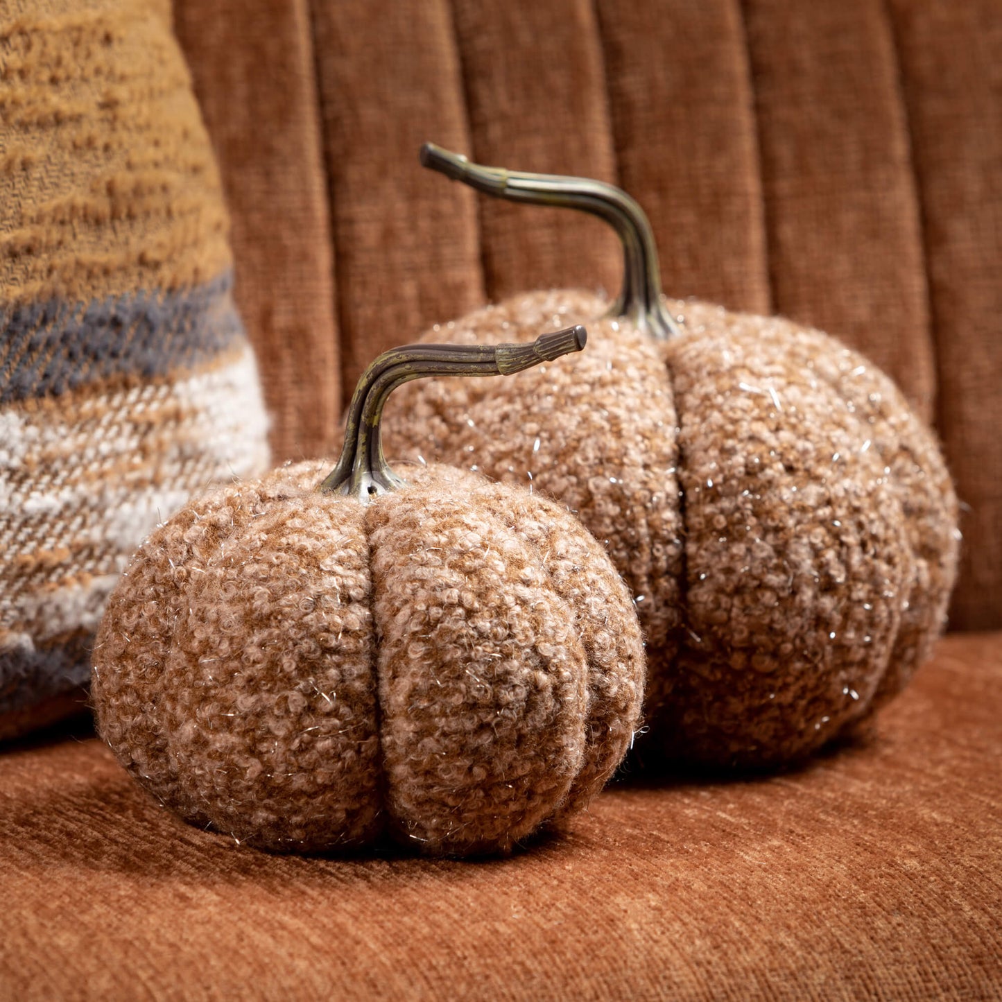 Caramel Boucle Pumpkin Set