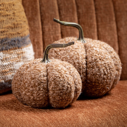 Caramel Boucle Pumpkin Set