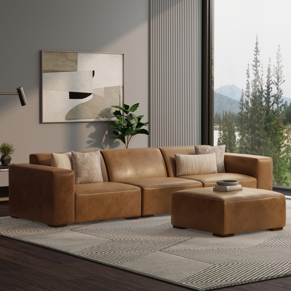 Rex 3 Seater Sofa and Ottoman