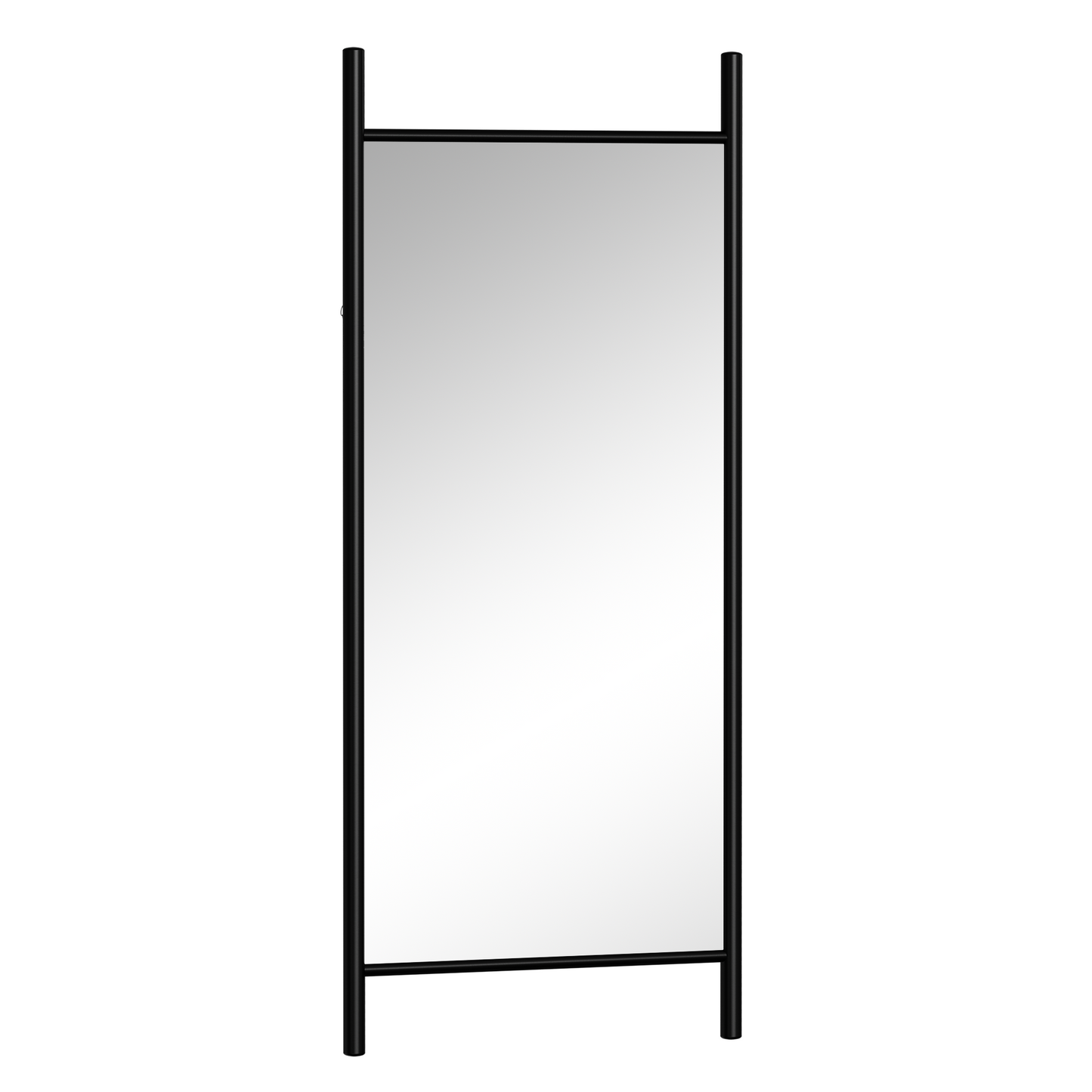 Solid wood ladder rectangular black full-length mirror Large Floor Mirror for Wall Door Bedroom Bathroom Living Room with Aluminium Frame(71 * 31 * 2 inch)