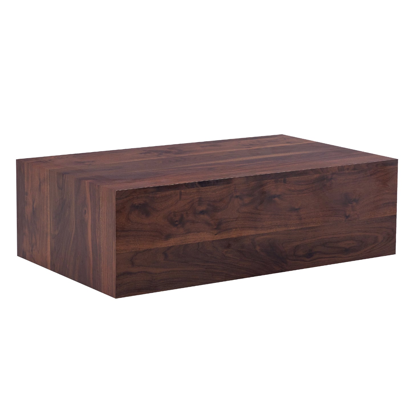 39.3*23.6*12 Inch Walnut Wood Grain MDF Coffee Table - Luxurious Design, Perfect Living Room Accent.Fashion texture design coffee table, suitable for various situations and scenes.