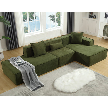 Modular Cloud Sofa Sectional, Free Combination, L-shaped