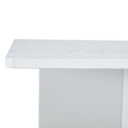 A modern and practical white coffee table. The coffee table is made of medium density fiberboard material, Suitable for living room, bedroom, and study. CT-2O