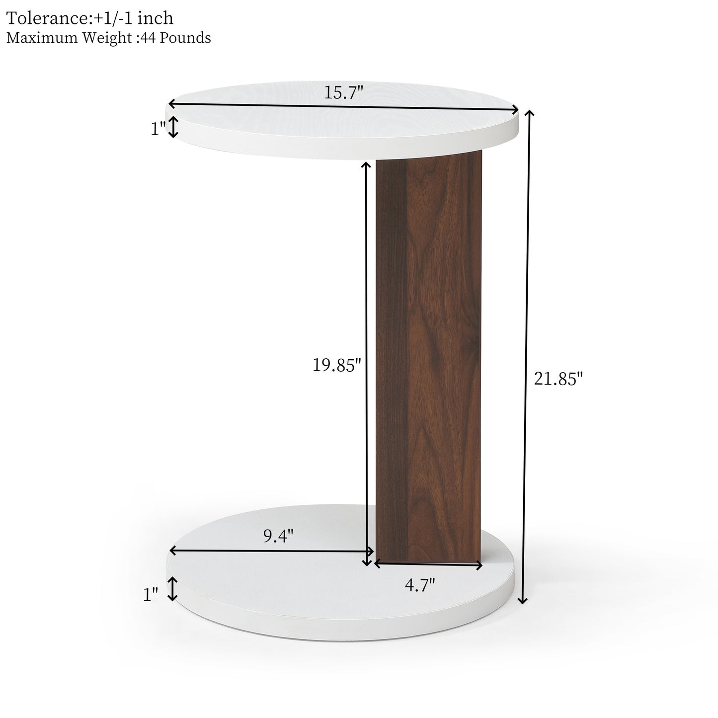 2set coffee table , Rotating Coffee Table  with 2 Drawers, High wood 2-Tier Center Table with Storage, Square Coffee Table with Swivel Tabletop for Living Room  (white and Walnut )