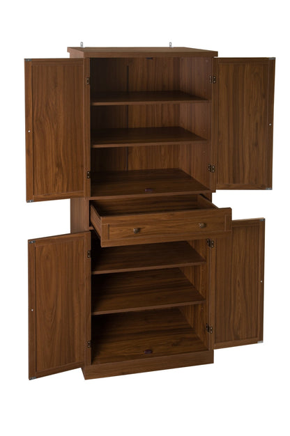 4 Door Cabinet with 1 Drawer, with 4 Adjustable Inner Shelves, Storage Cabinet - Groovy Boardz