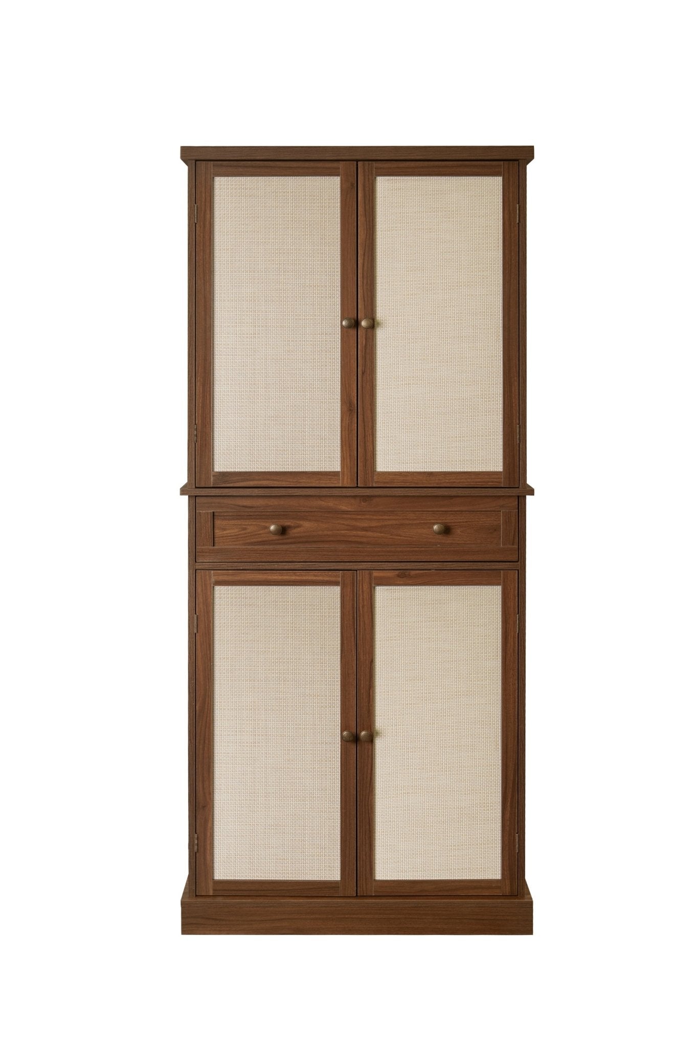 4 Door Cabinet with 1 Drawer, with 4 Adjustable Inner Shelves, Storage Cabinet - Groovy Boardz