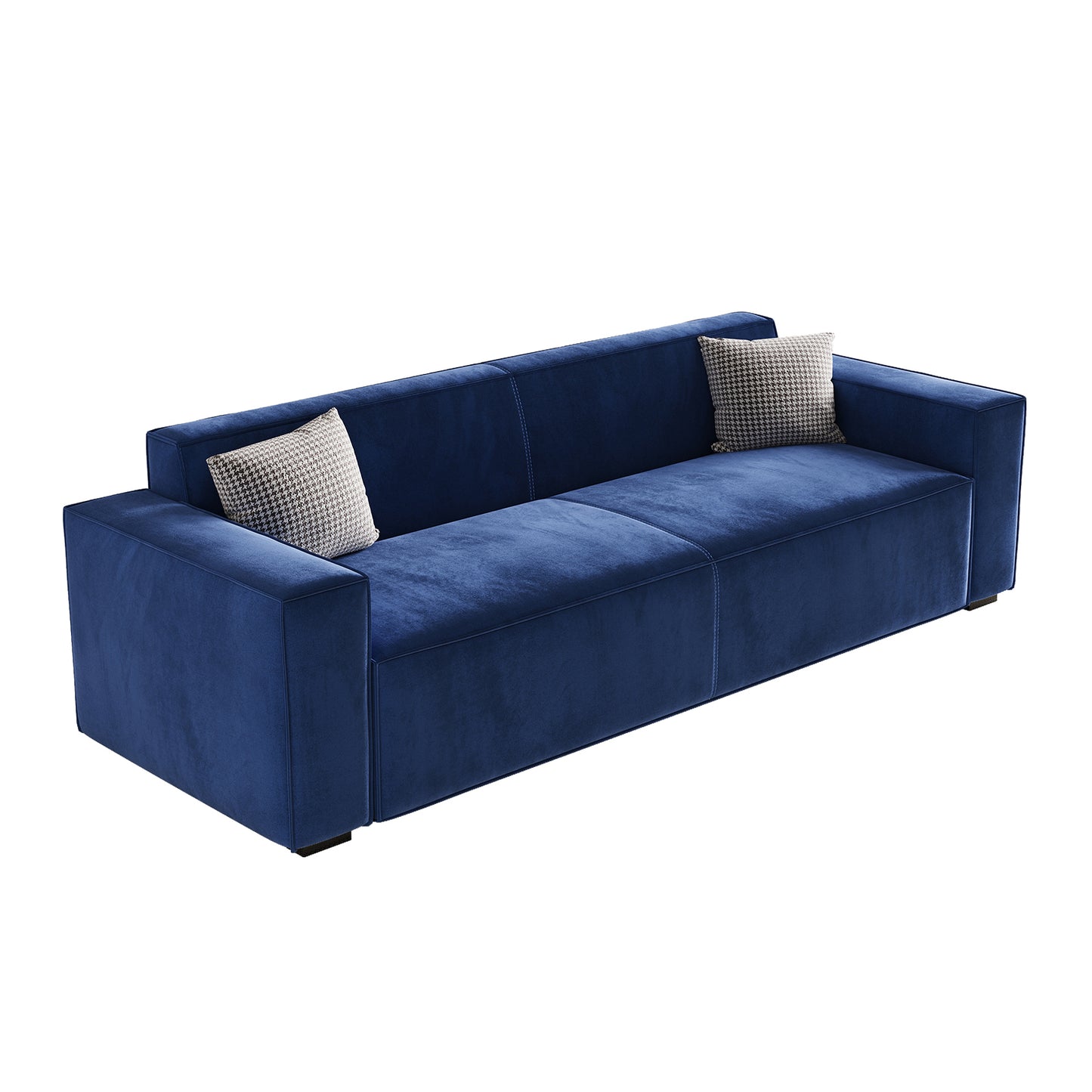 88.6" Modern Sofas Couches for Living Room,3 Seater Loveseat,Cloud Sofas & couches with Square Armrest,Deep Seat Comfy Couch for Bedroom,