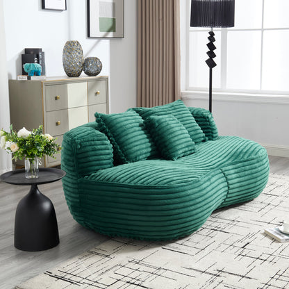 COOLMORE Bean Bag sofa Lazy Sofa Durable Comfort Lounger High Back Bean Bag Chair Couch for Adults and Kids, Indoor & Outdoor, Accent Floor Soft Lounge Chair (Emerald)