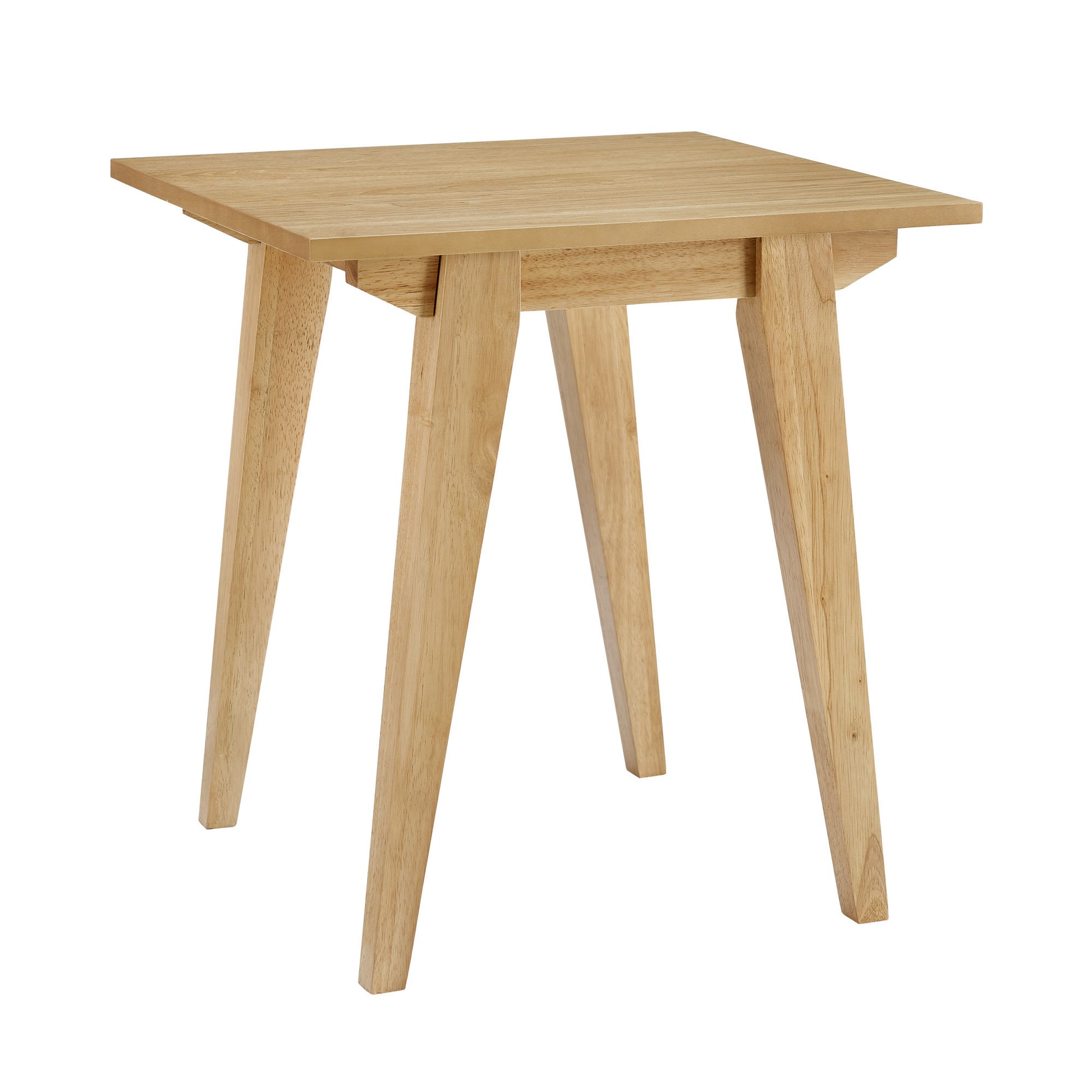 Japandi Minimal Solid Wood Side Table – English Oak