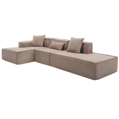 Modular Cloud Sofa Sectional, Free Combination, L-shaped