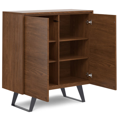 Lowry - Medium Storage Cabinet - Walnut Veneer