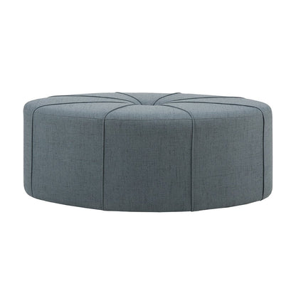 48" Ottoman,Polyester Fabric Large Cocktail Ottoman Modern Style For Living Room, Blue - Groovy Boardz