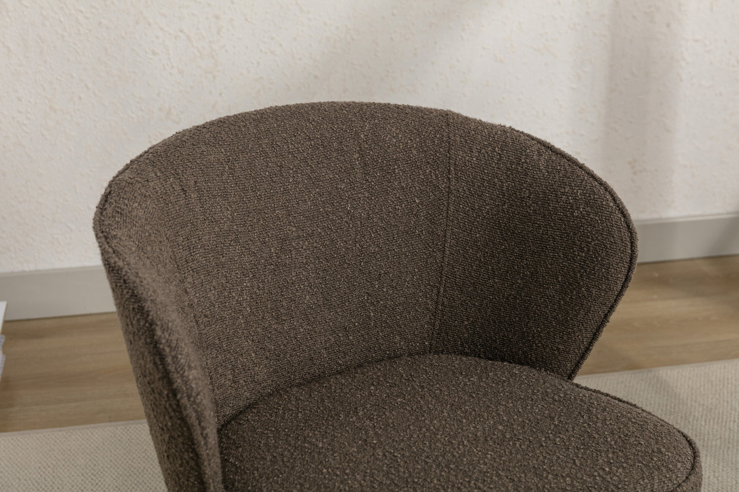 Retro Minimalist Modern Boucle Fabric Dining Chairs