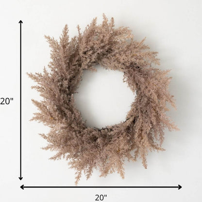 Brown Reed Wreath