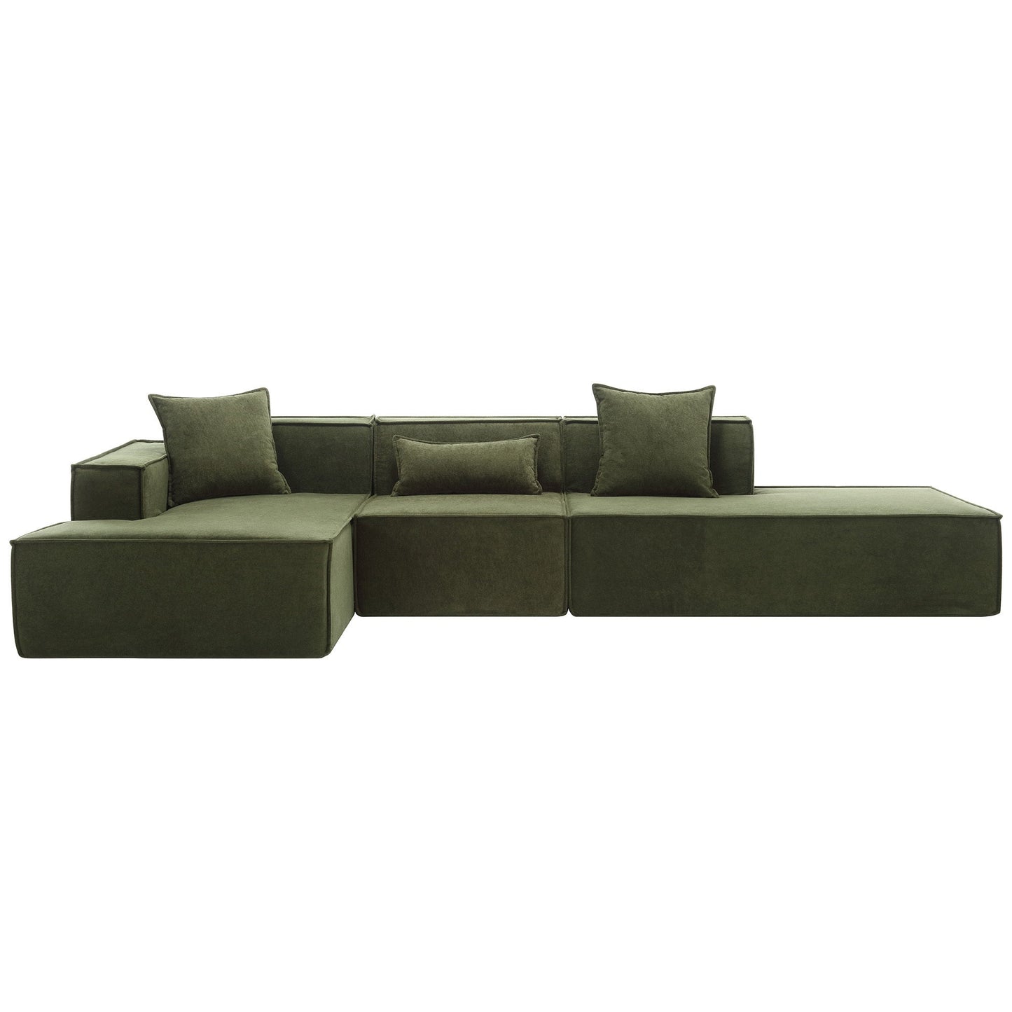 Modular Cloud Sofa Sectional, Free Combination, L-shaped