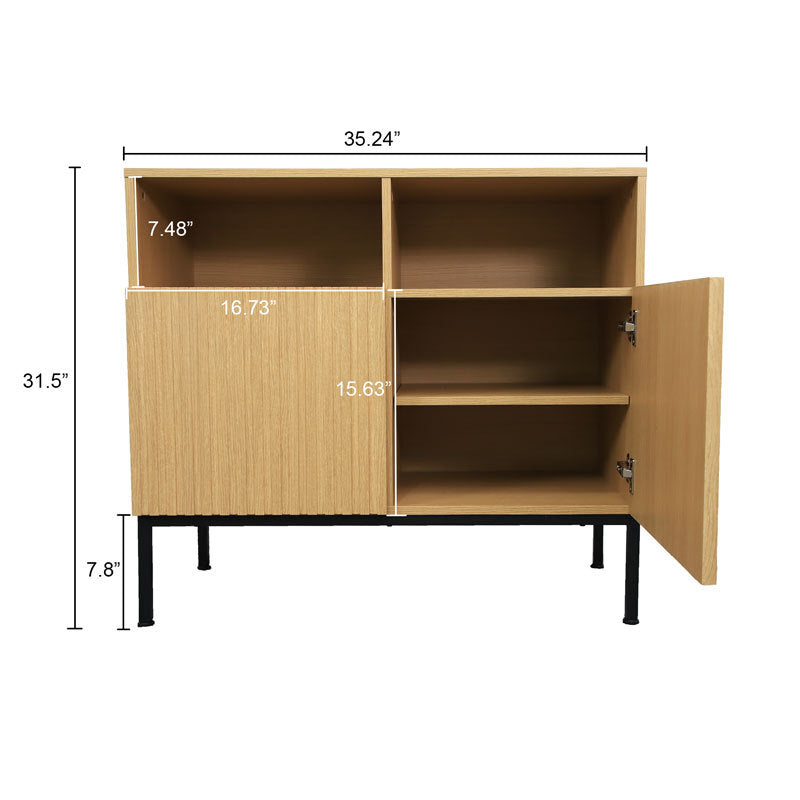 Coffee Bar Cabinet, Corner Storage Cabinet, Modern Buffet Sideboard, Entertainment Center, Storage Cabinet with Doors and Shelves, Media Cabinet for 55 inch TV Stand, for Living Room, Kitchen, Dining