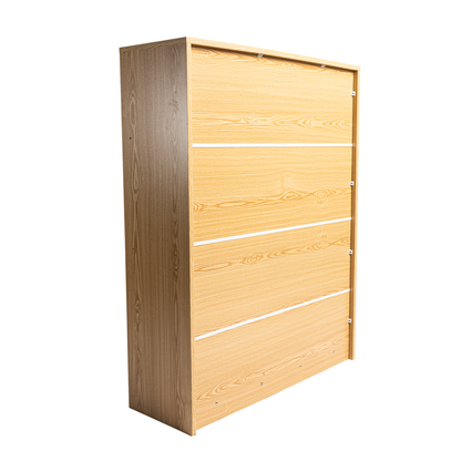 Natural Rattan 3 door Shoe Cabinet in Natural color