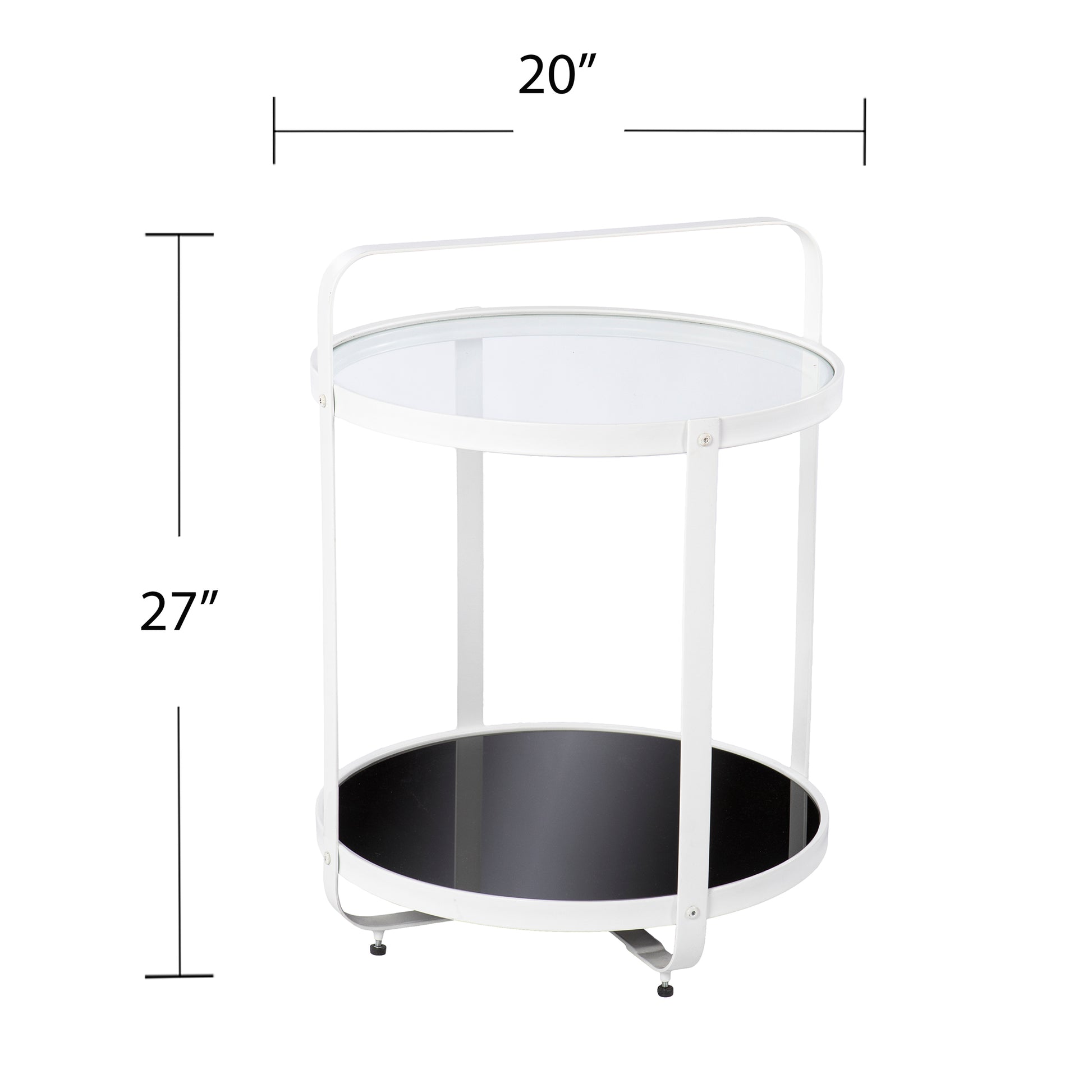 Vimmerly Glass-Top End Table