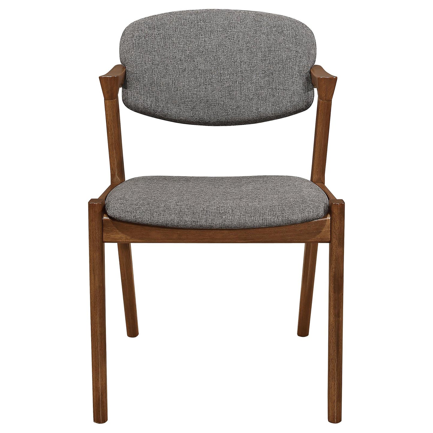 Dark Walnut and Grey Dining Chair (Set of 2)