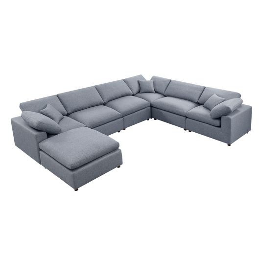 Modern Modular Sectional Sofa Set, Self-customization Design Sofa, Grey