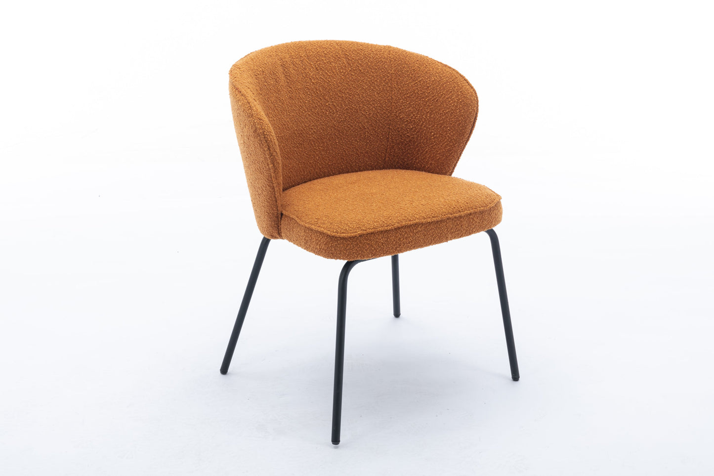 Retro Minimalist Modern Boucle Fabric Dining Chairs