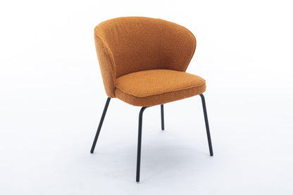 Retro Minimalist Modern Boucle Fabric Dining Chairs