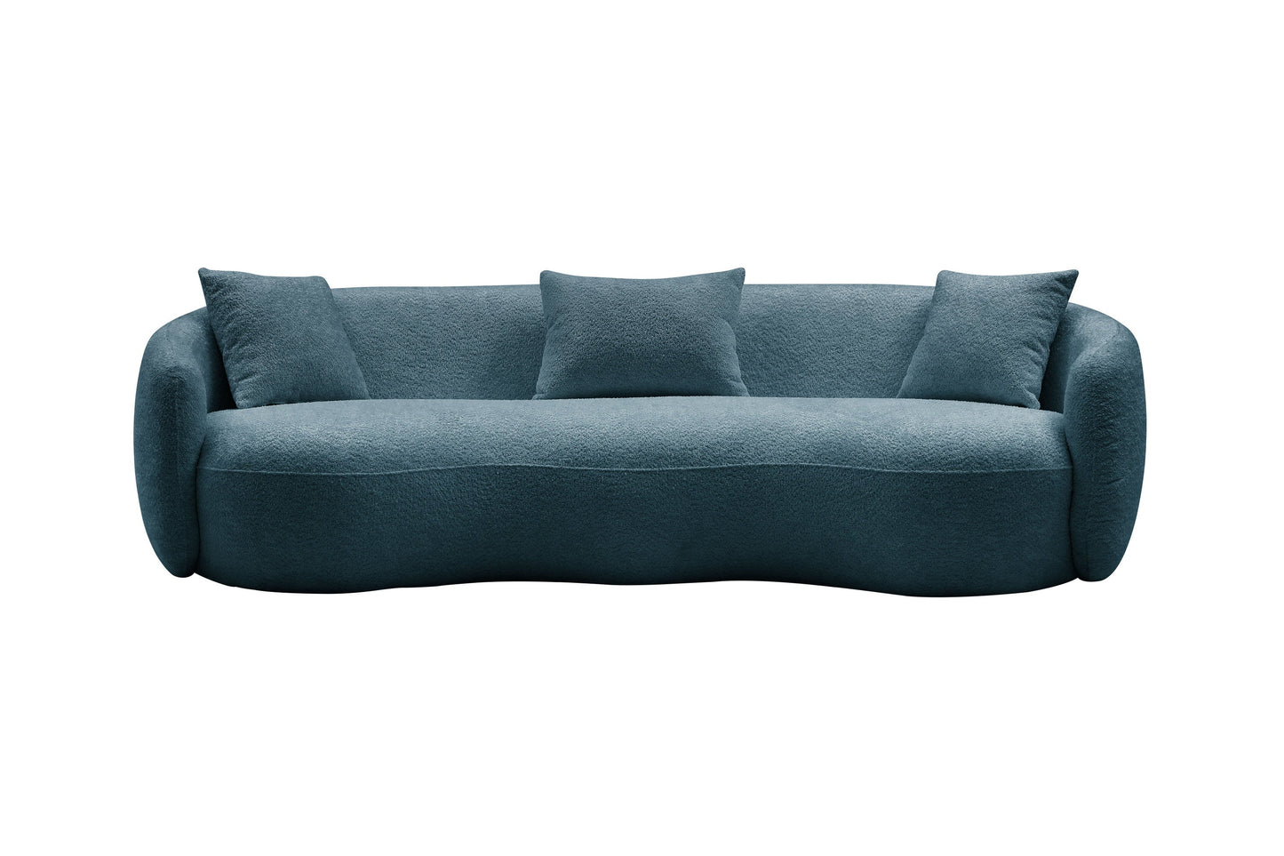 Curvalux Mid-Century Modern Retro Boucle Sofa