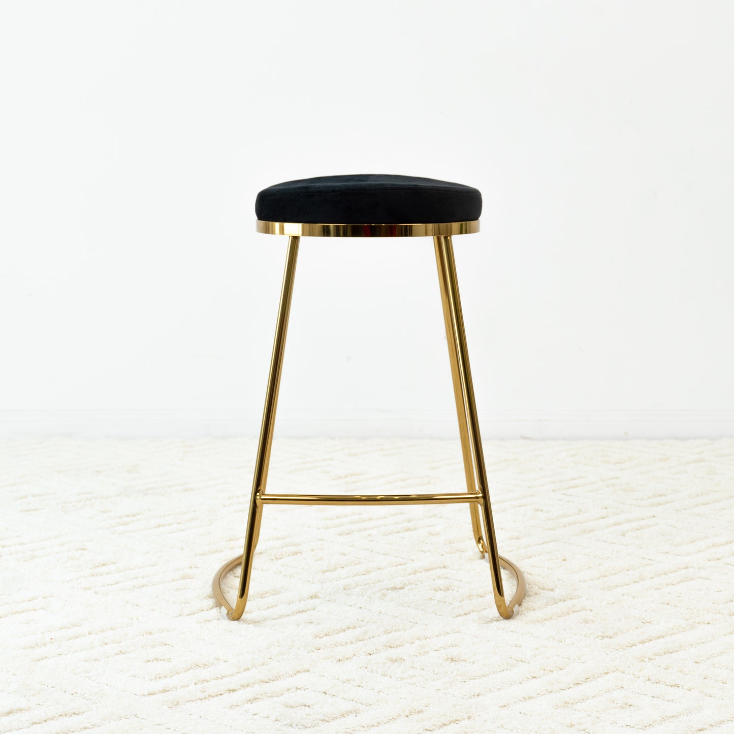 Jane 26" Mid-Century Modern Luxury Upholstered Stool