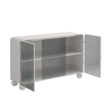 Kacey Glass Storage Cabinet