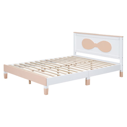 Full size Wooden Bow Bed