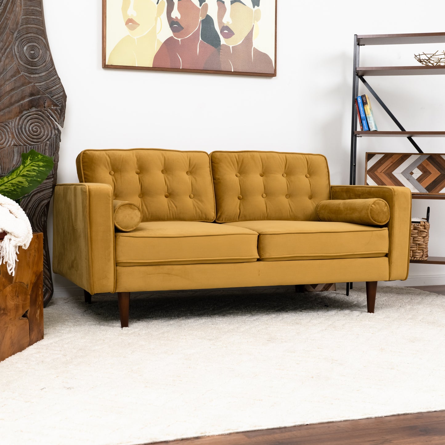 Casey Velvet Loveseat