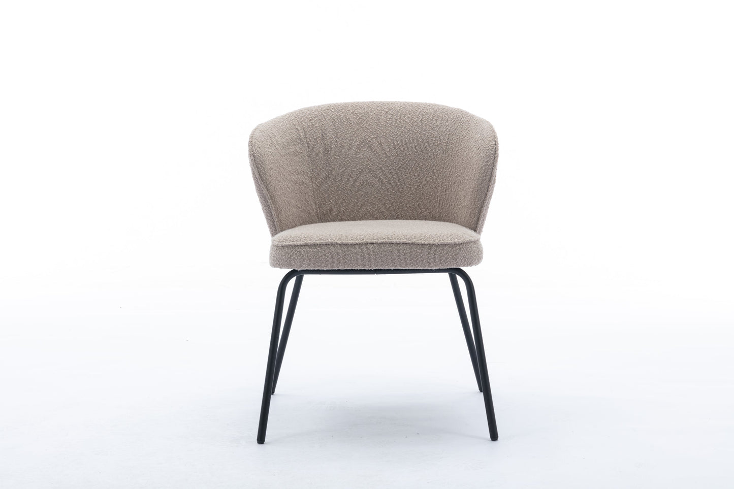 Retro Minimalist Modern Boucle Fabric Dining Chairs