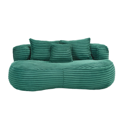 COOLMORE Bean Bag sofa Lazy Sofa Durable Comfort Lounger High Back Bean Bag Chair Couch for Adults and Kids, Indoor & Outdoor, Accent Floor Soft Lounge Chair (Emerald)