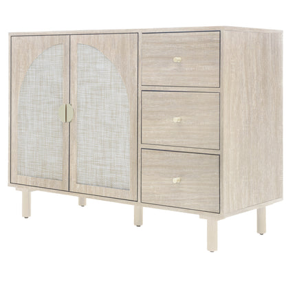 2 Door 3 Drawer Cabinet,  Suitable for Bedroom, Living Room, Study