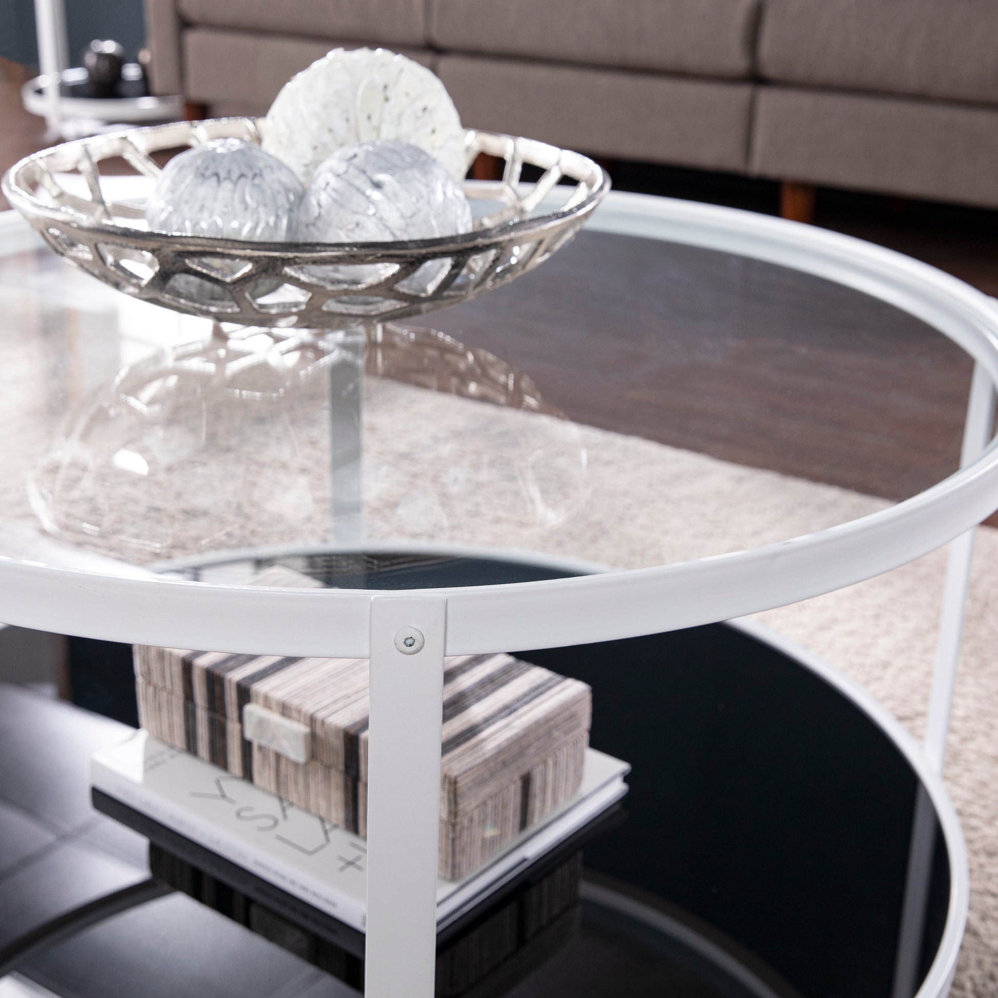 Vimmerly Glass-Top Cocktail Table