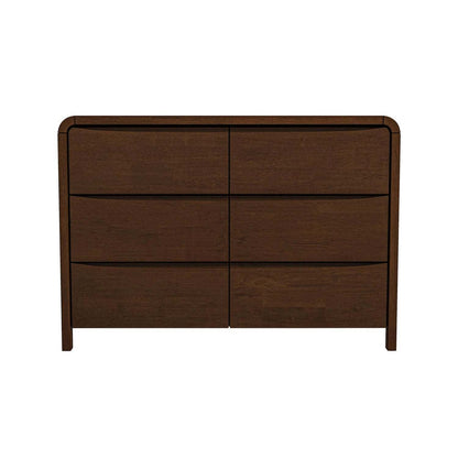 Lionel Mid Century Modern Solid Wood 6-Drawer Dresser