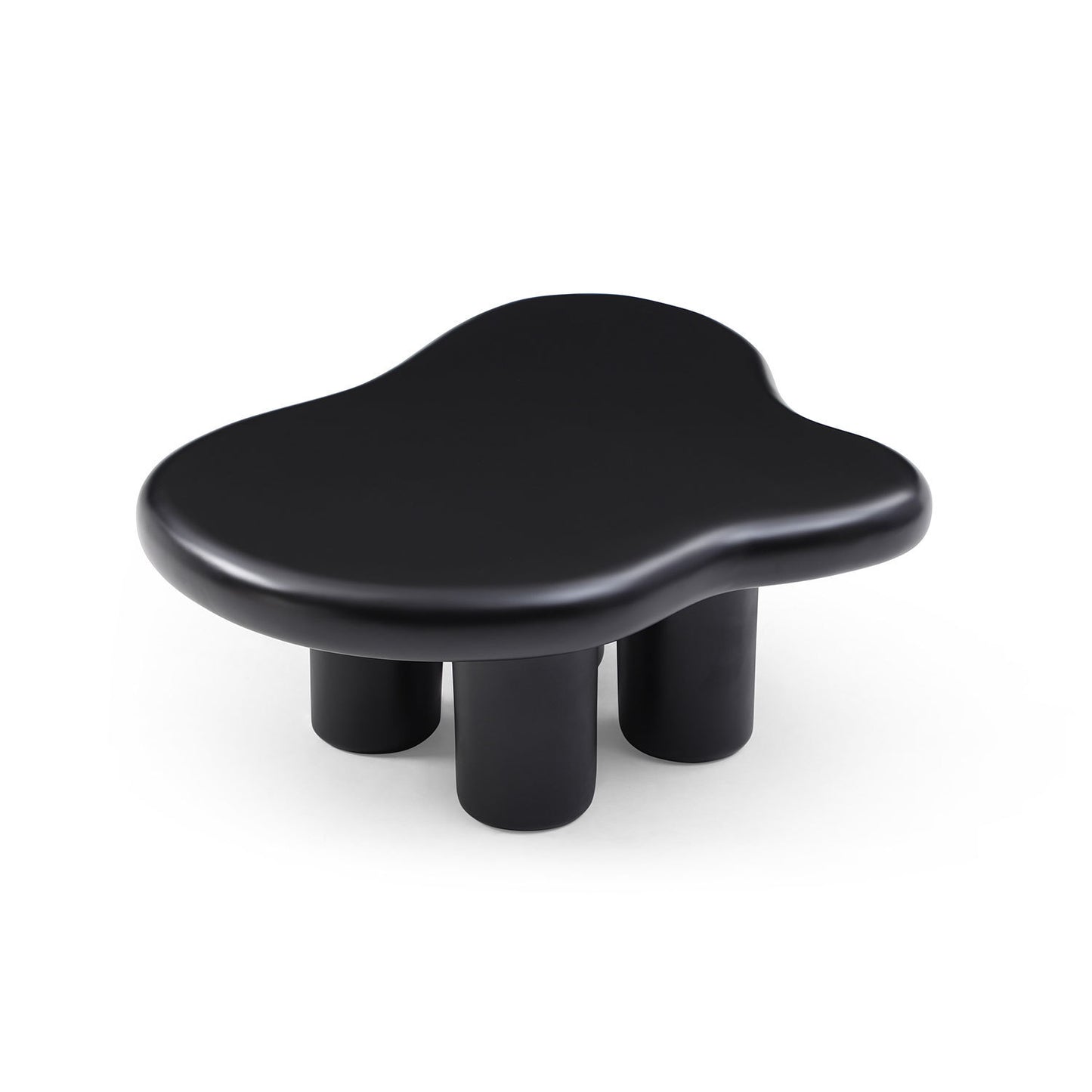 Cute Cloud Coffee Table for Living Room, Black ,35.43inch