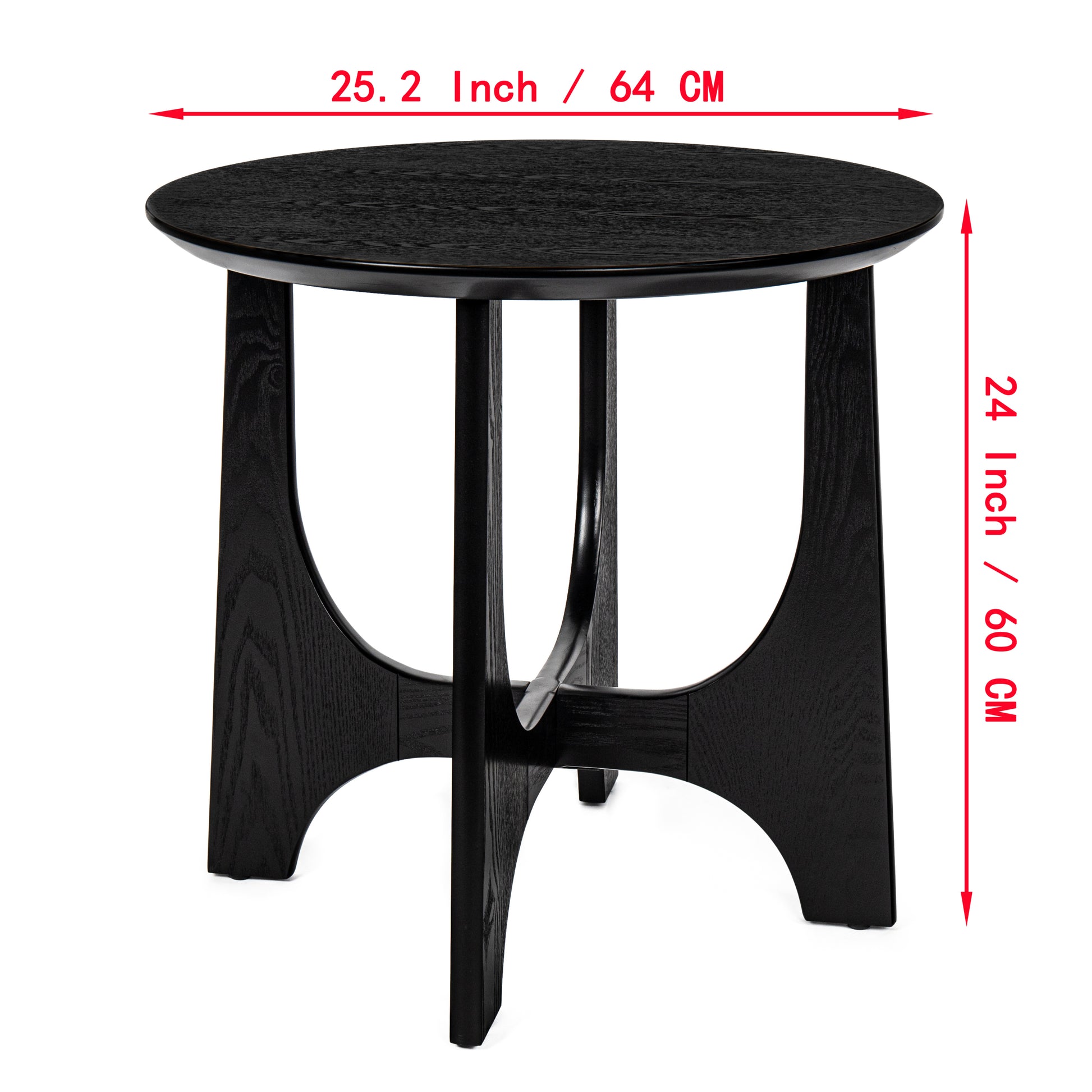 Olivia Round Wooden End Table