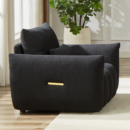 MH39.7'' Teddy Fabric Sofa, Modern Lounge Chair for Apartment, Office, Living Room and Bedroom