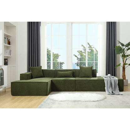 Modular Cloud Sofa Sectional, Free Combination, L-shaped