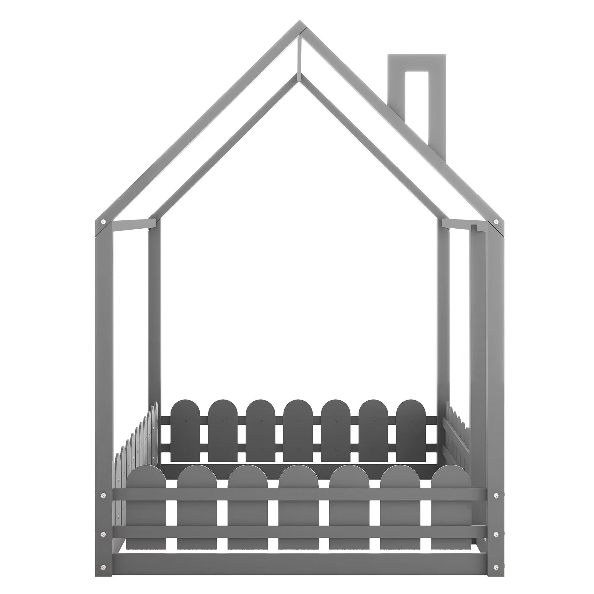 Full Size Wood Bed House Bed Frame