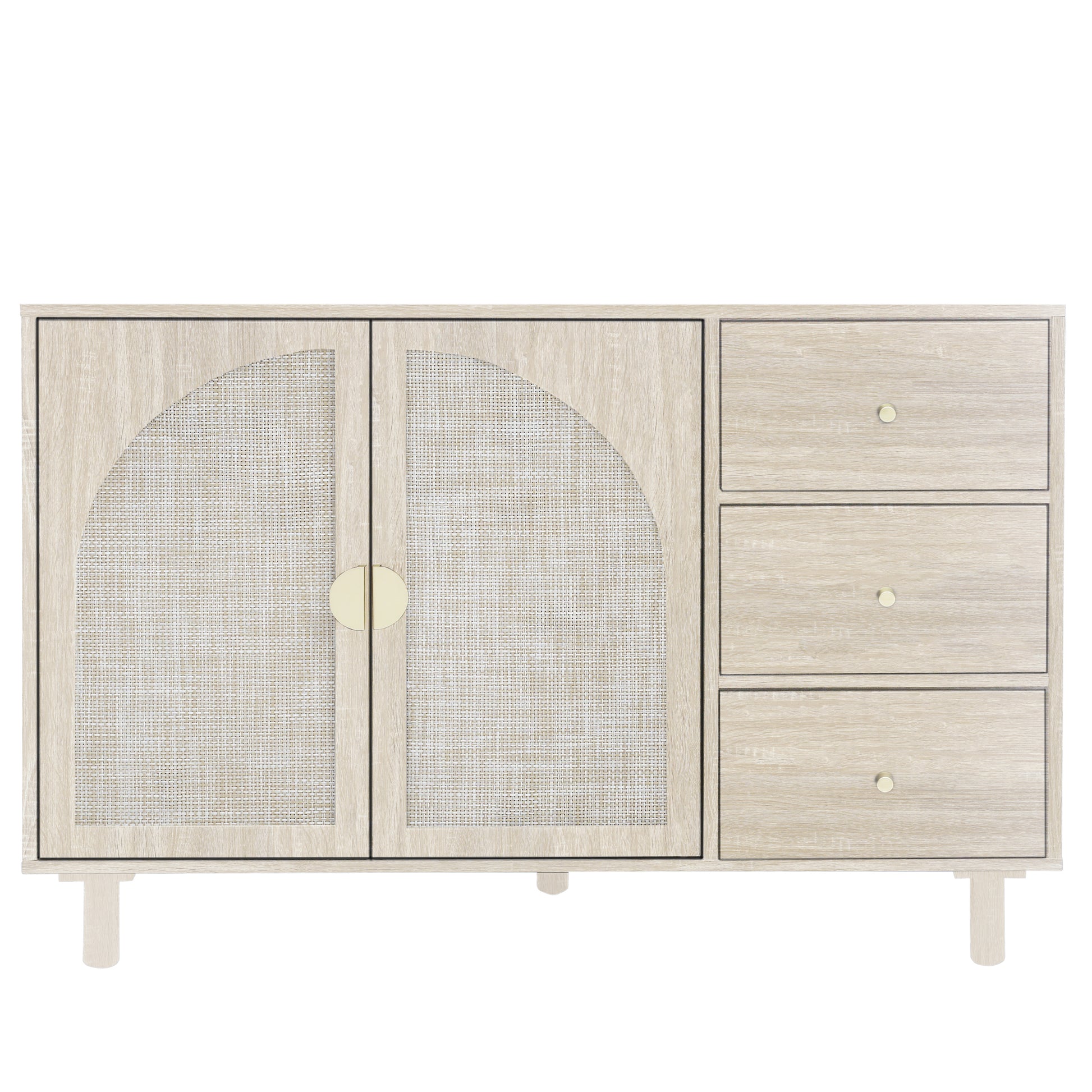 2 Door 3 Drawer Cabinet,  Suitable for Bedroom, Living Room, Study